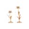 Hello Honey® Gold Metal Flower Shaped Taper Candle Holder Set